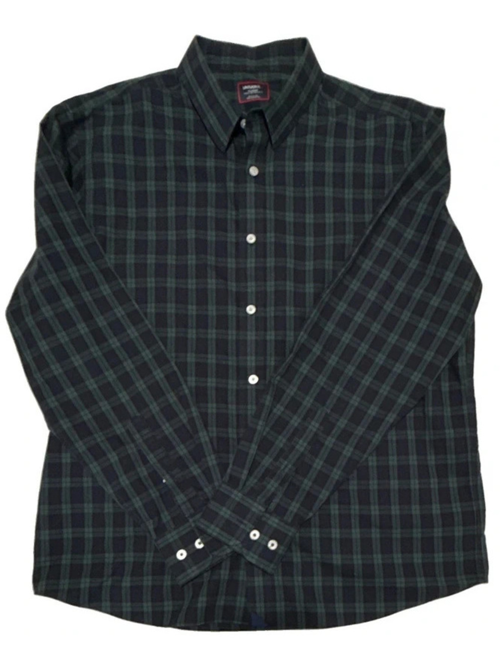 UNTUCKit Black Watch Plaid Shirt – Green/Navy